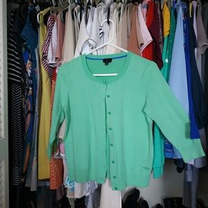 NWOT Pretty mint green talbots cardigan